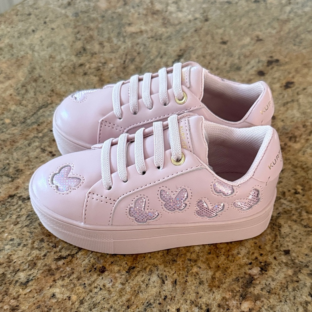 Kurt Geiger Light Pink Butterfly Sneakers